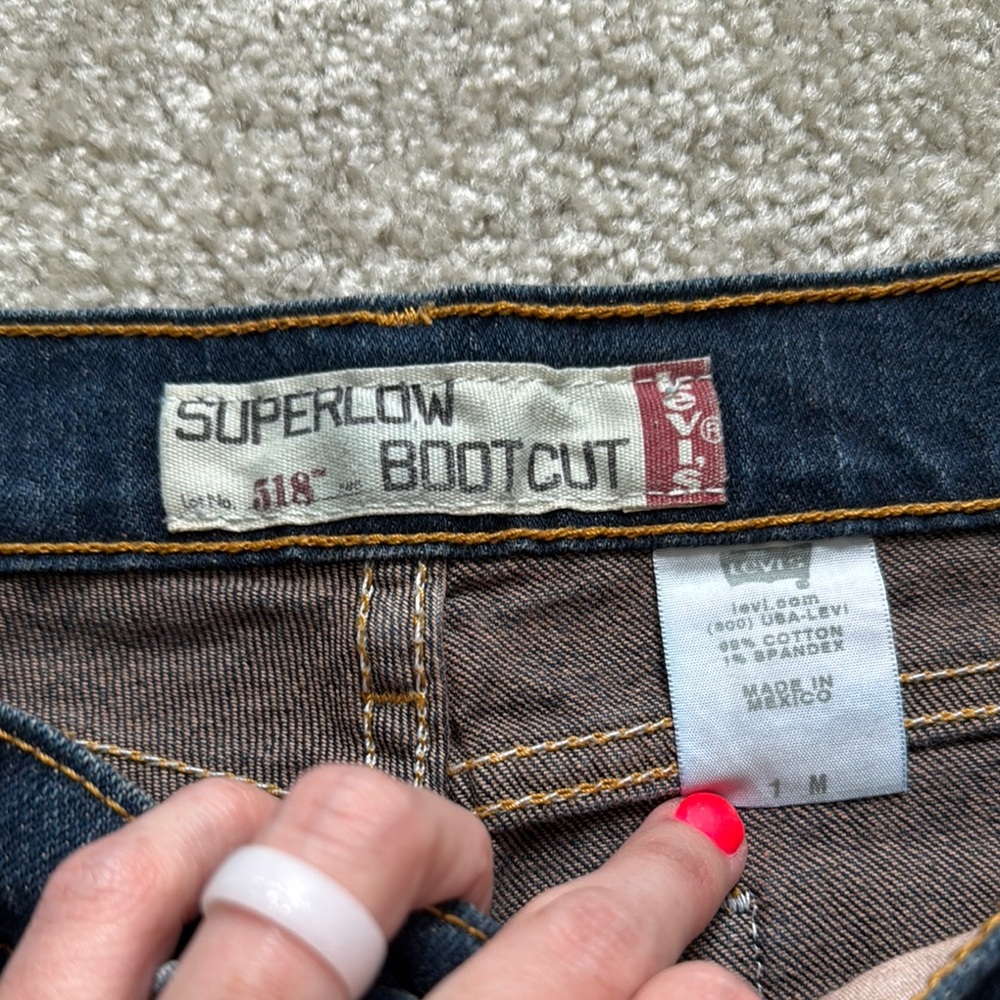 Levi's Juniors Blue Denim Jeans Vintage - Picture 3 of 5